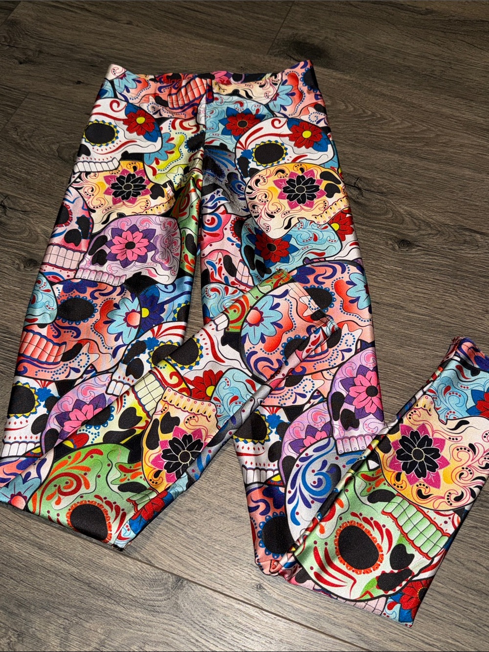 Blackmilk Multicolor Sugar Skull Leggings